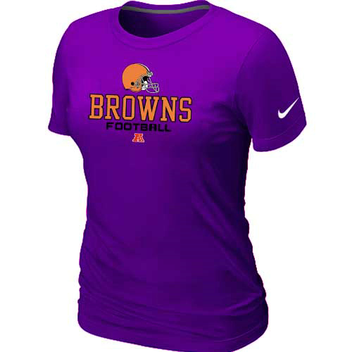 Nike Cleveland Browns Women's Critical Victory NFL T-Shirt - Purple